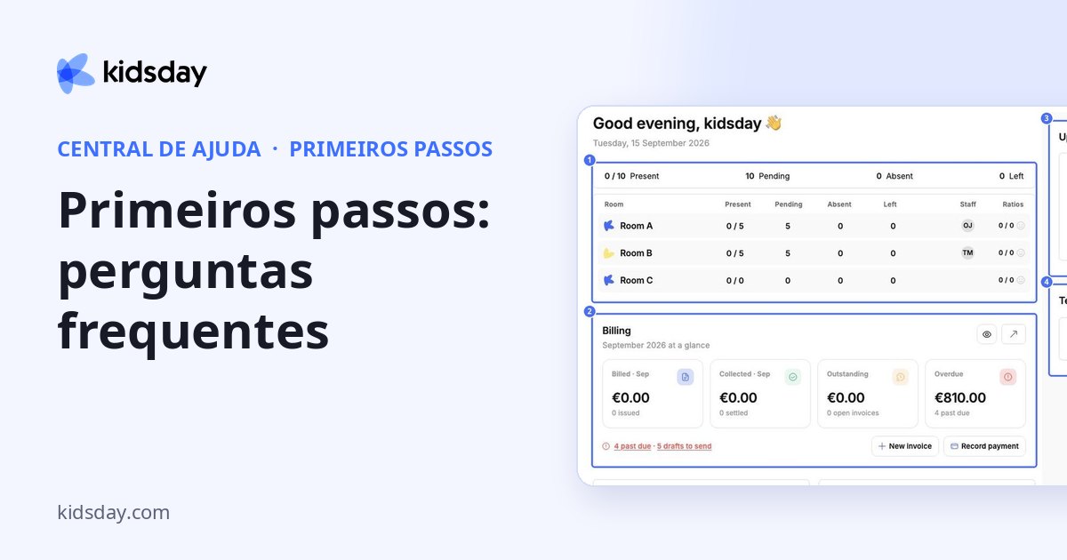 Primeiros passos: perguntas frequentes