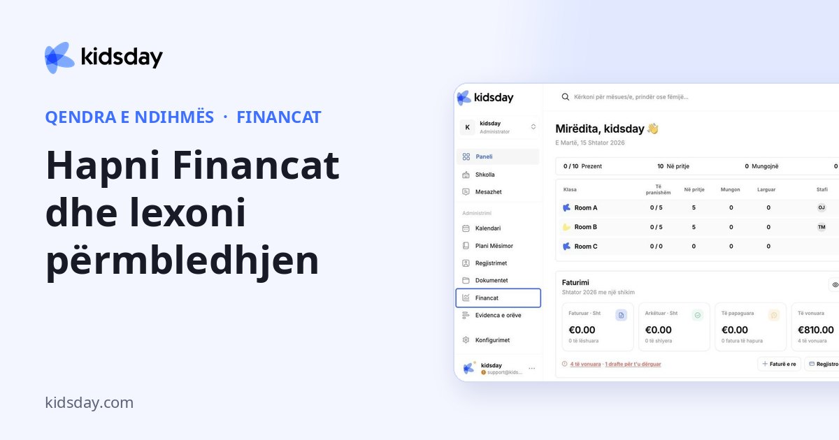 Hapni Financat dhe lexoni përmbledhjen