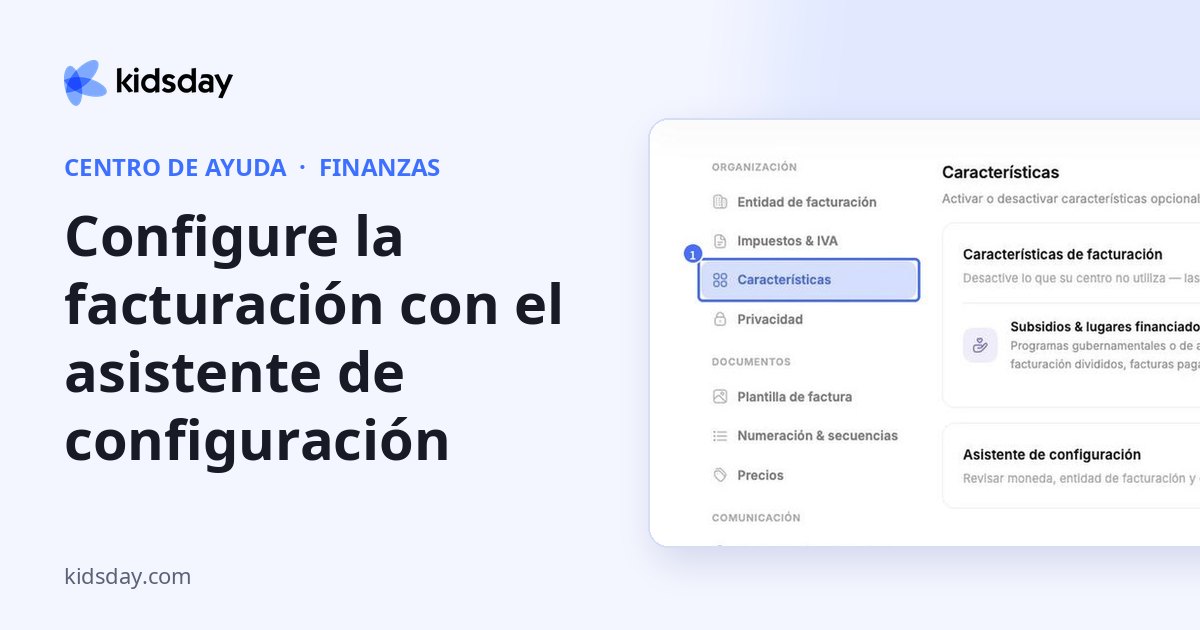 Configure la facturación con el asistente de configuración