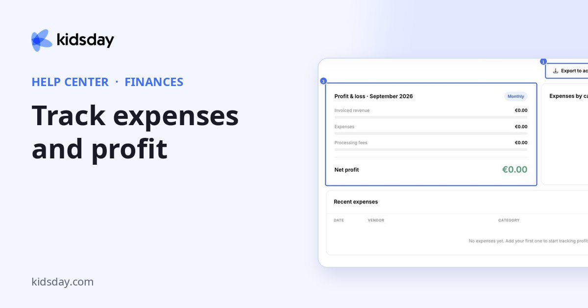 Track expenses and profit