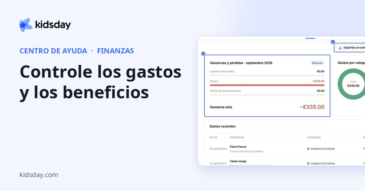 Controle los gastos y los beneficios