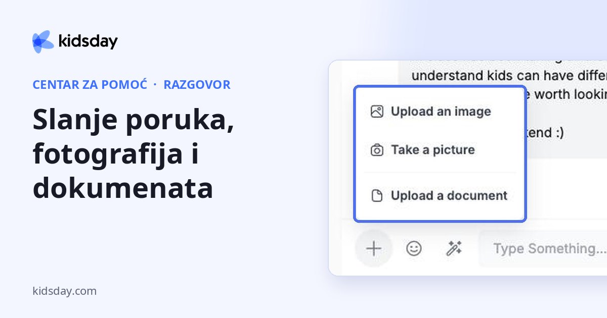 Slanje poruka, fotografija i dokumenata