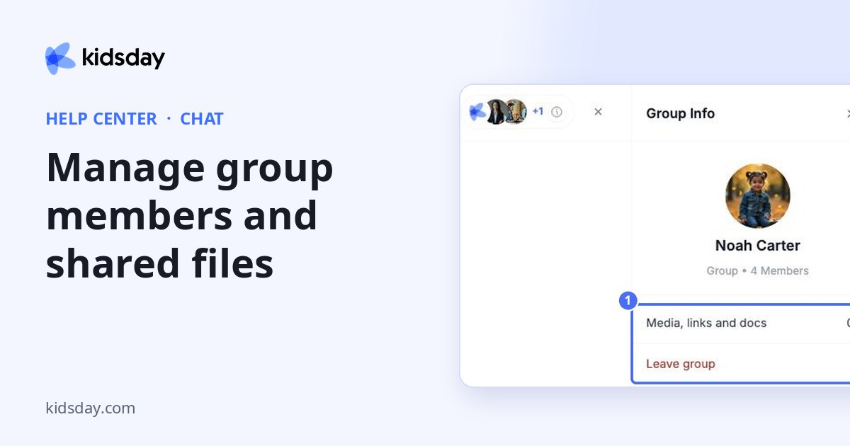 Manage group members and shared files