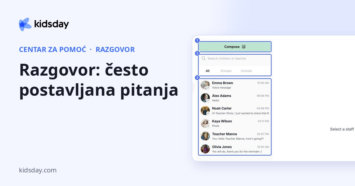 Razgovor: često postavljana pitanja