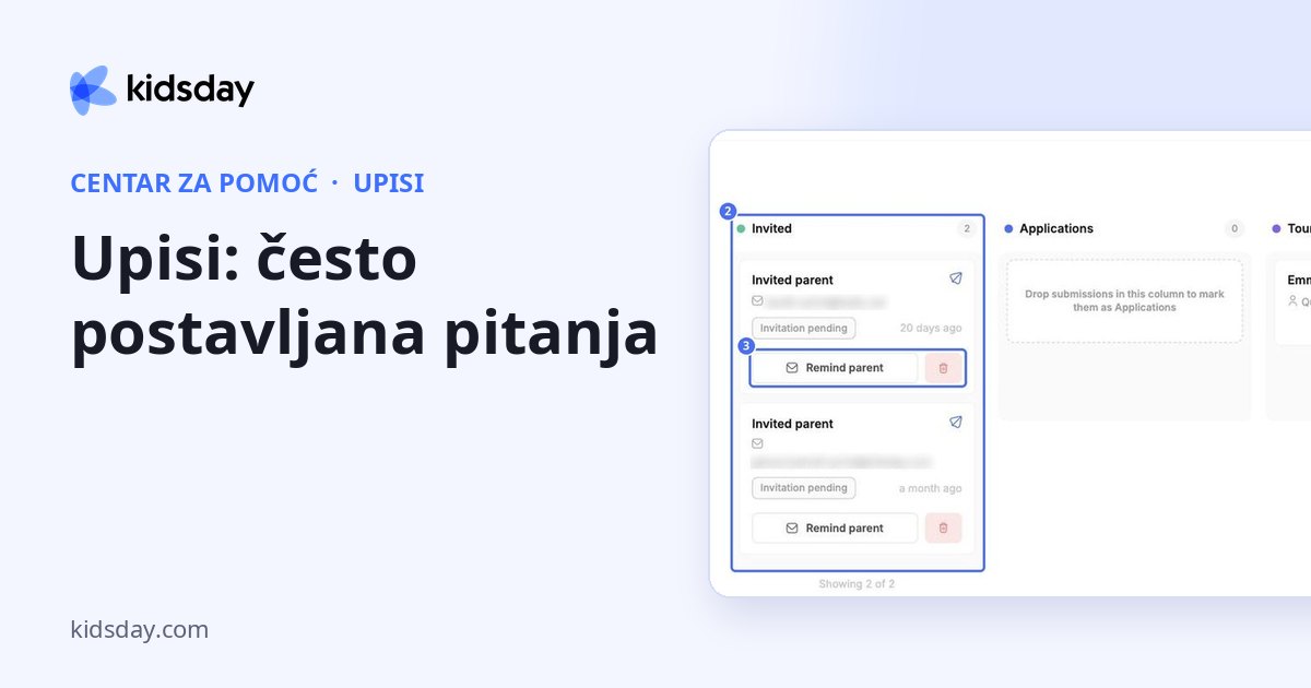 Upisi: često postavljana pitanja