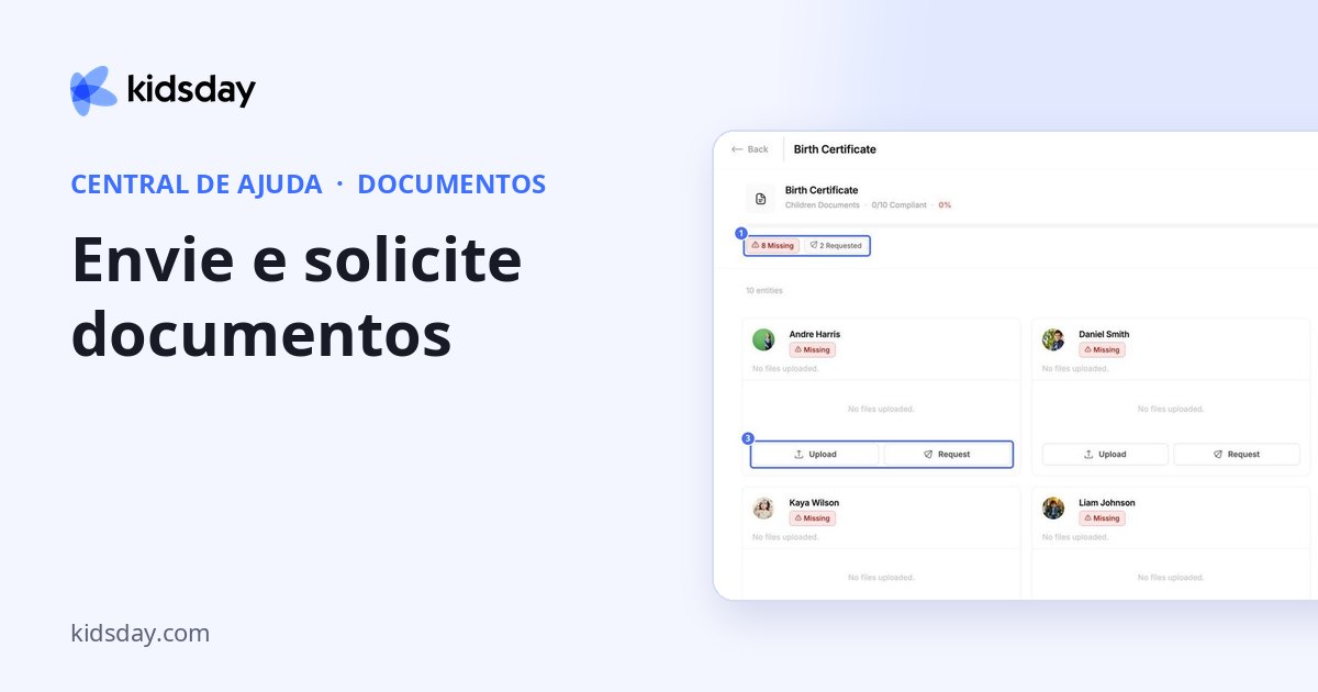 Envie e solicite documentos
