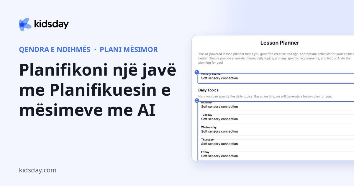Planifikoni një javë me Planifikuesin e mësimeve me AI