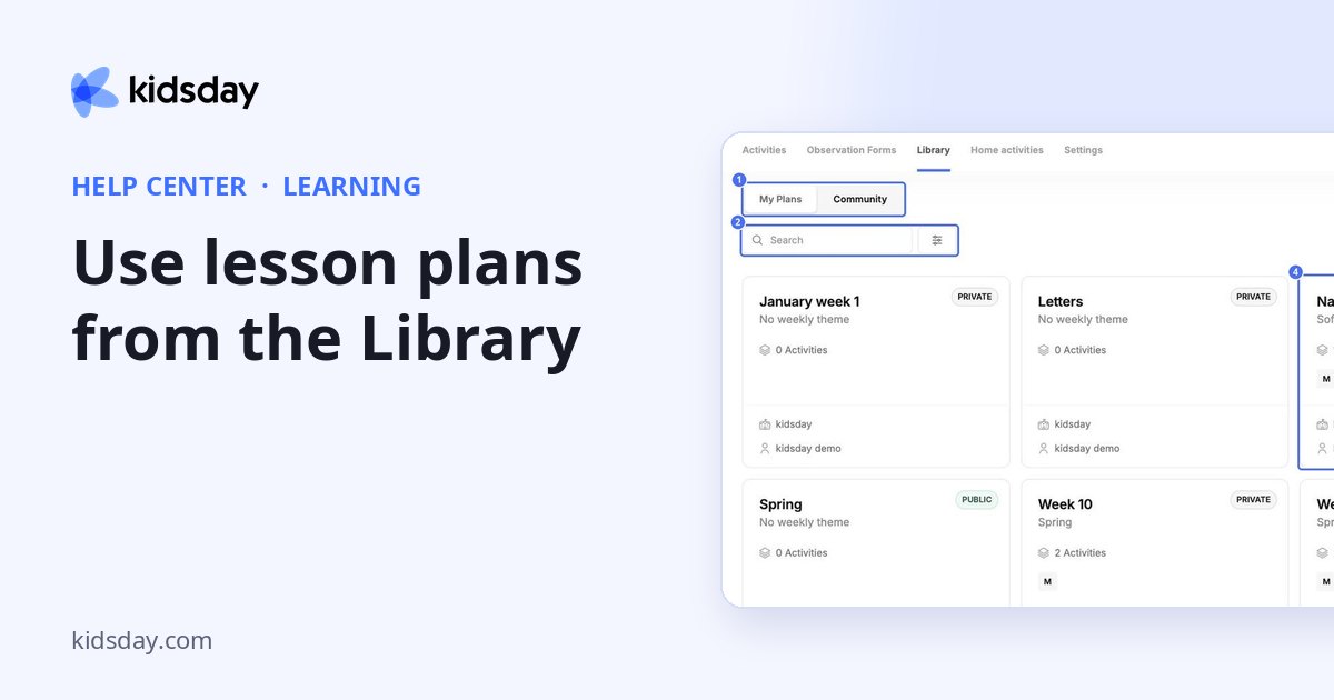 Use lesson plans from the Library