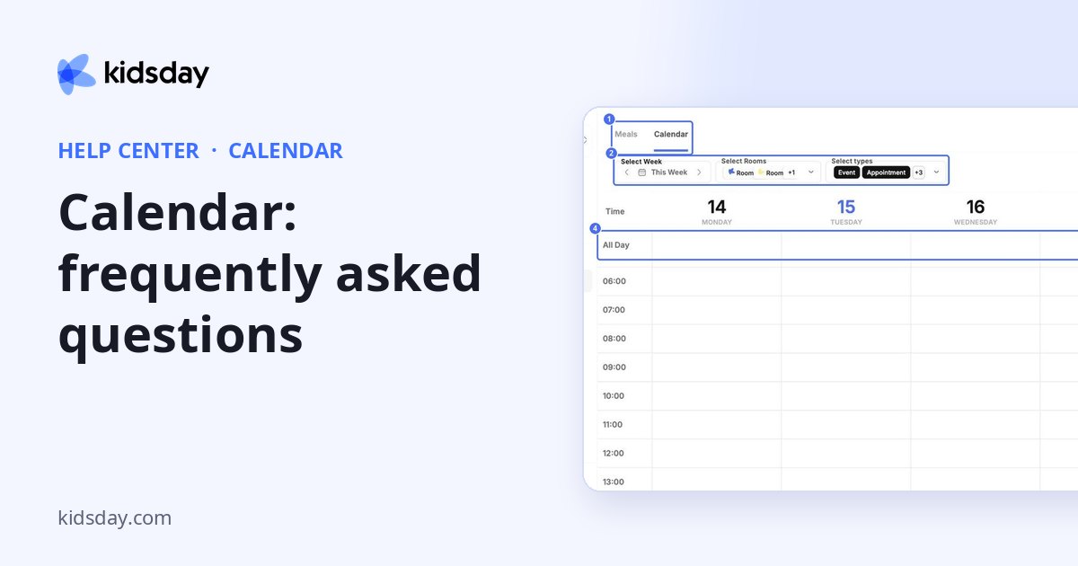 Calendar: frequently asked questions