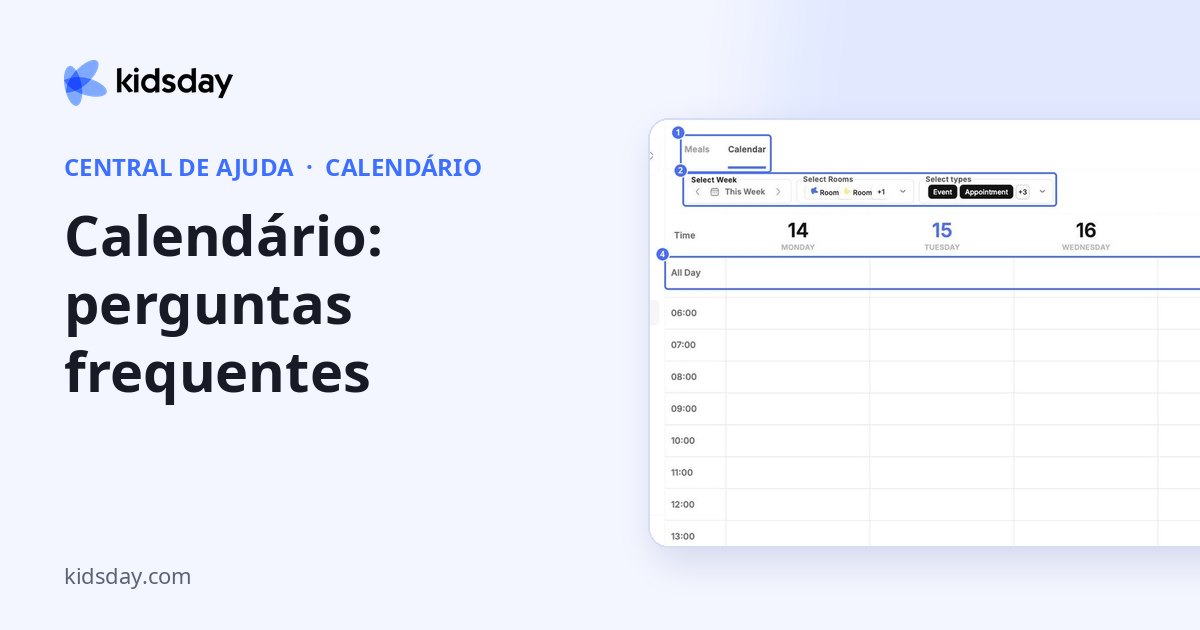 Calendário: perguntas frequentes