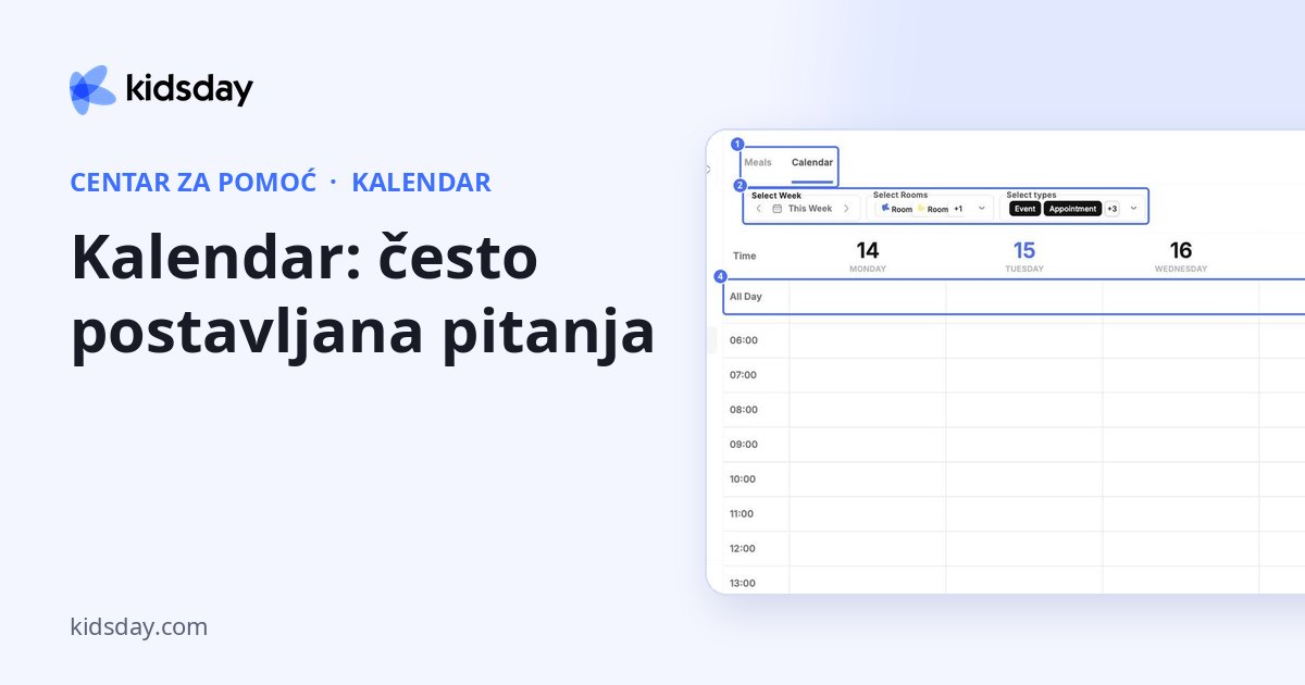 Kalendar: često postavljana pitanja