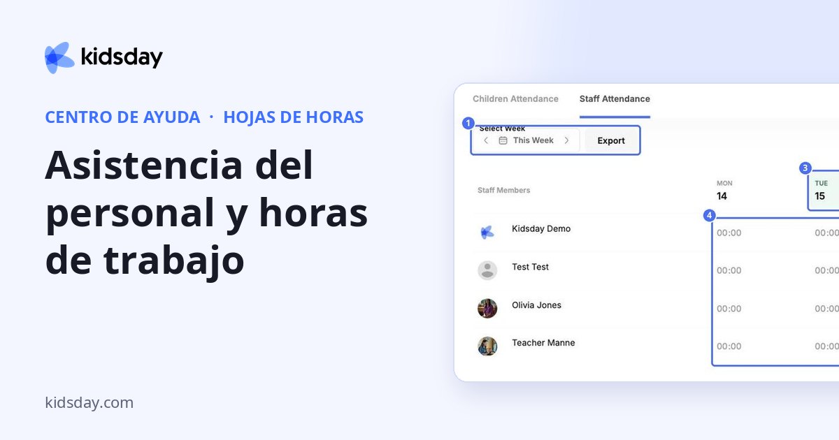 Asistencia del personal y horas de trabajo