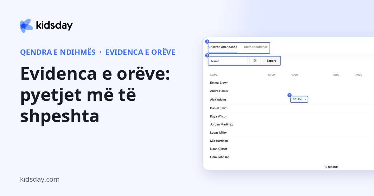 Evidenca e orëve: pyetjet më të shpeshta