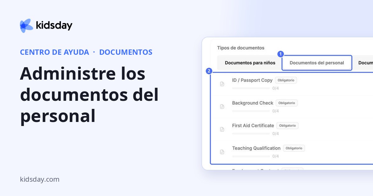 Administre los documentos del personal
