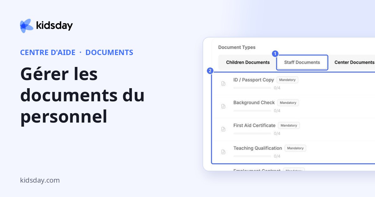 Gérer les documents du personnel