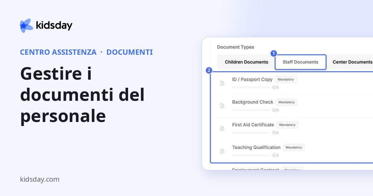 Gestire i documenti del personale