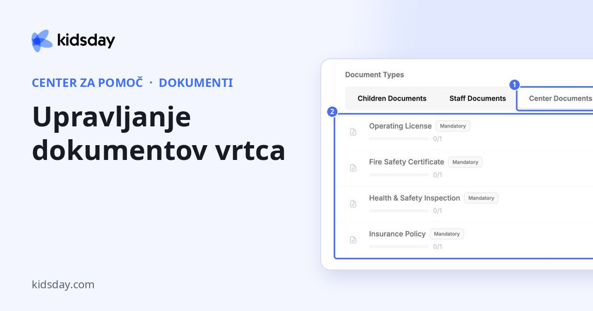 Upravljanje dokumentov vrtca