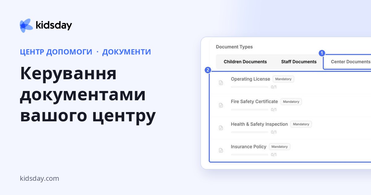 Керування документами вашого центру