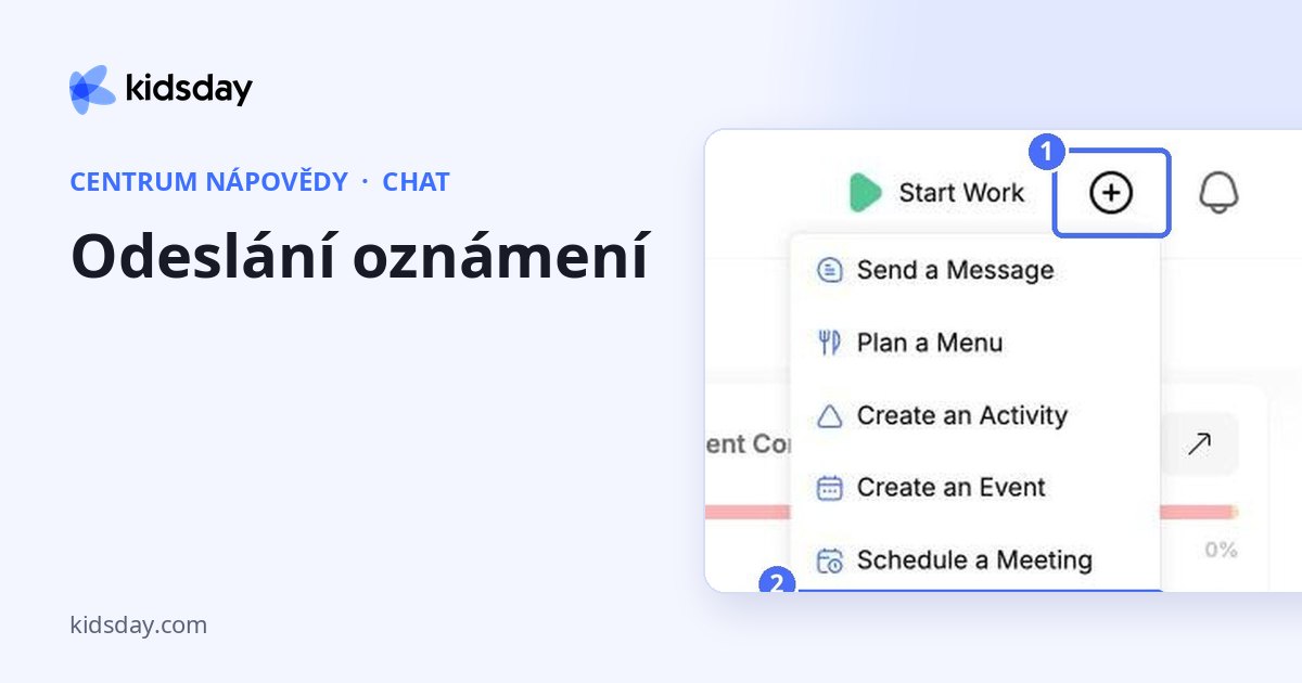 Odeslání oznámení