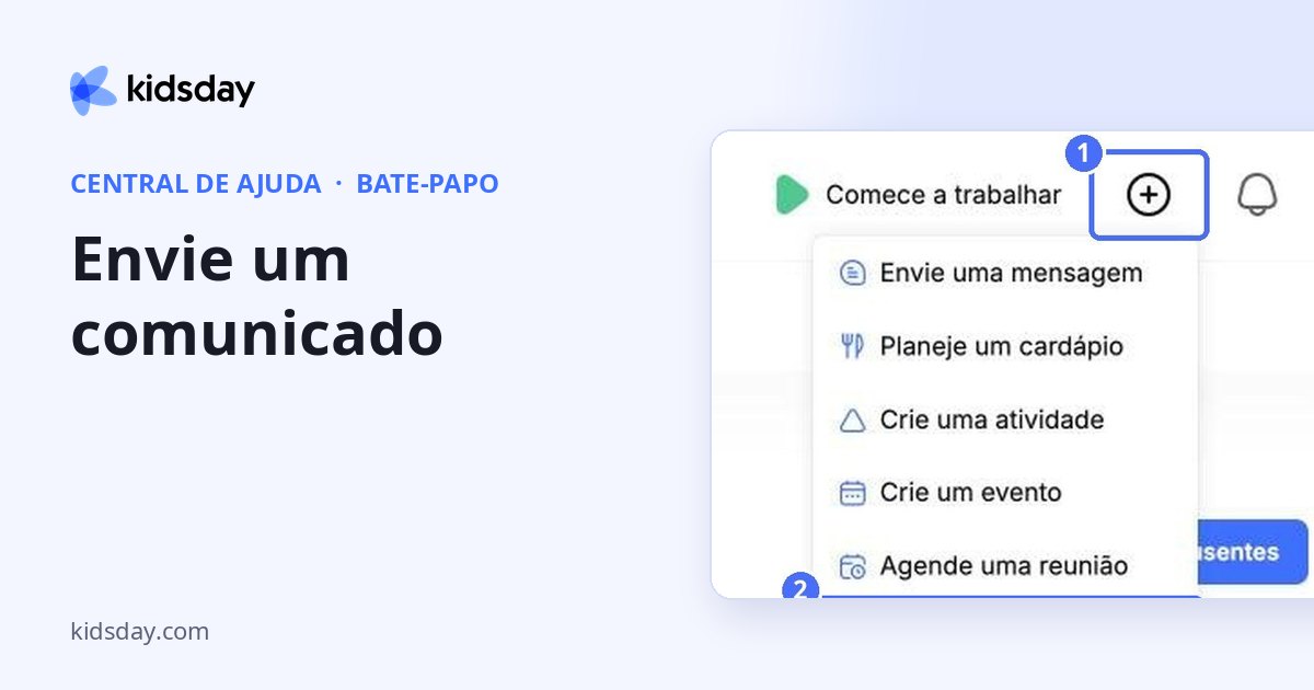 Envie um comunicado