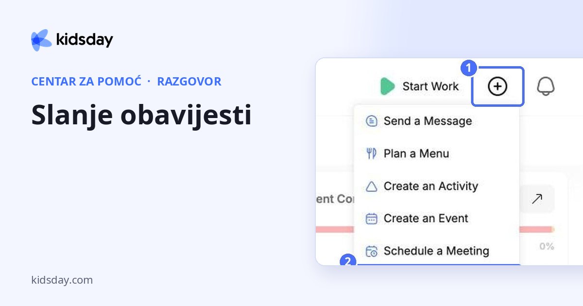 Slanje obavijesti