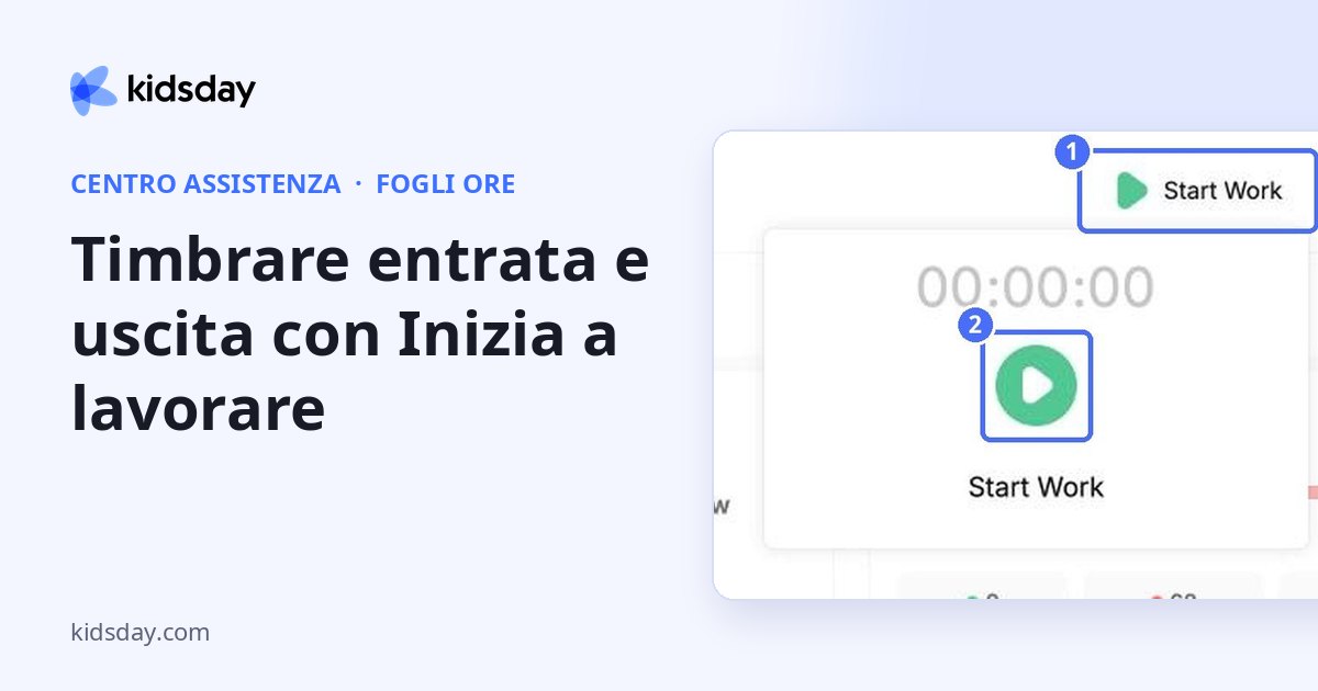 Timbrare entrata e uscita con Inizia a lavorare