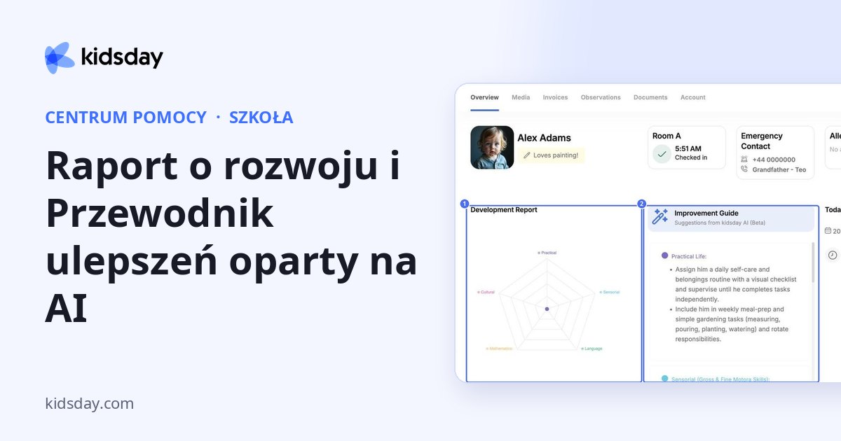 Raport o rozwoju i Przewodnik ulepszeń oparty na AI