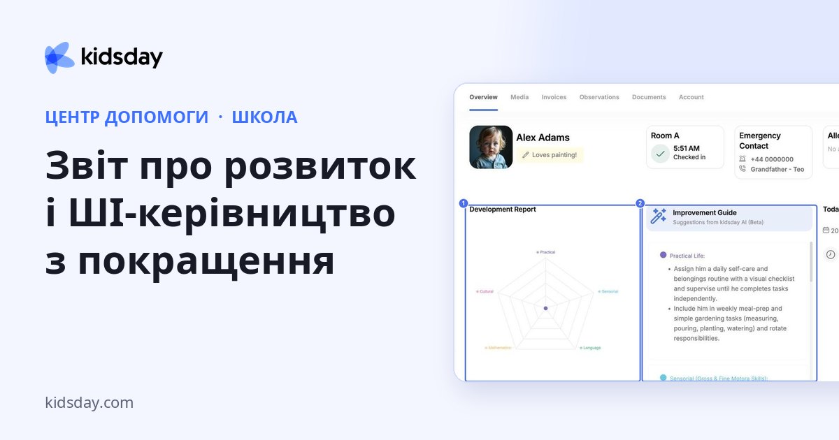 Звіт про розвиток і ШІ-керівництво з покращення
