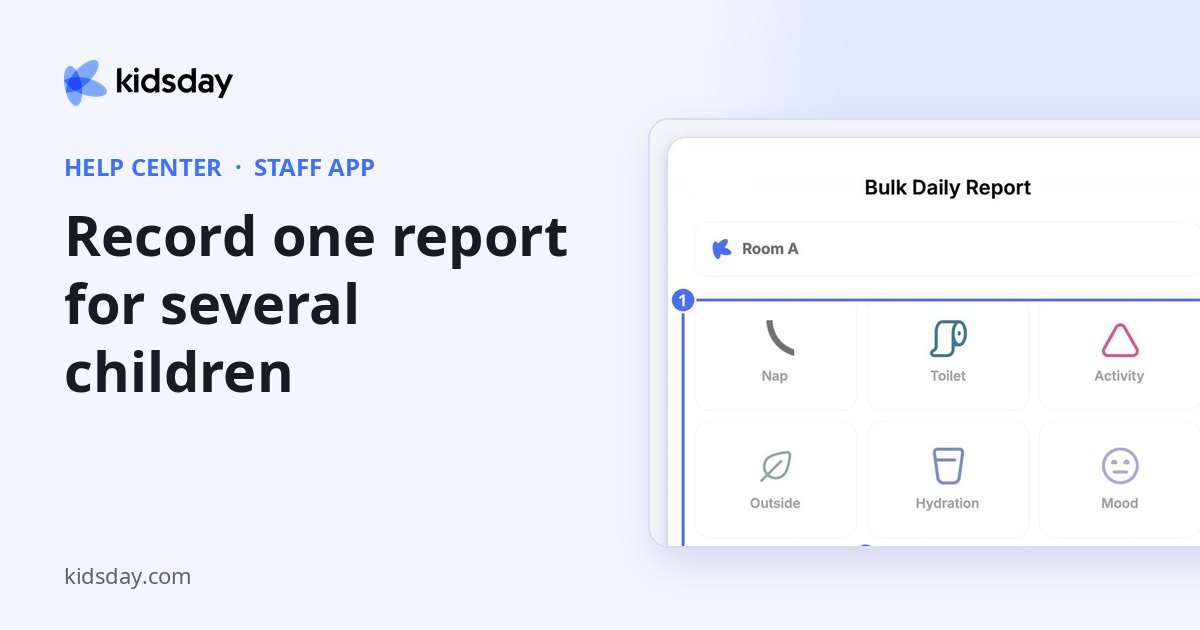 Record one report for several children