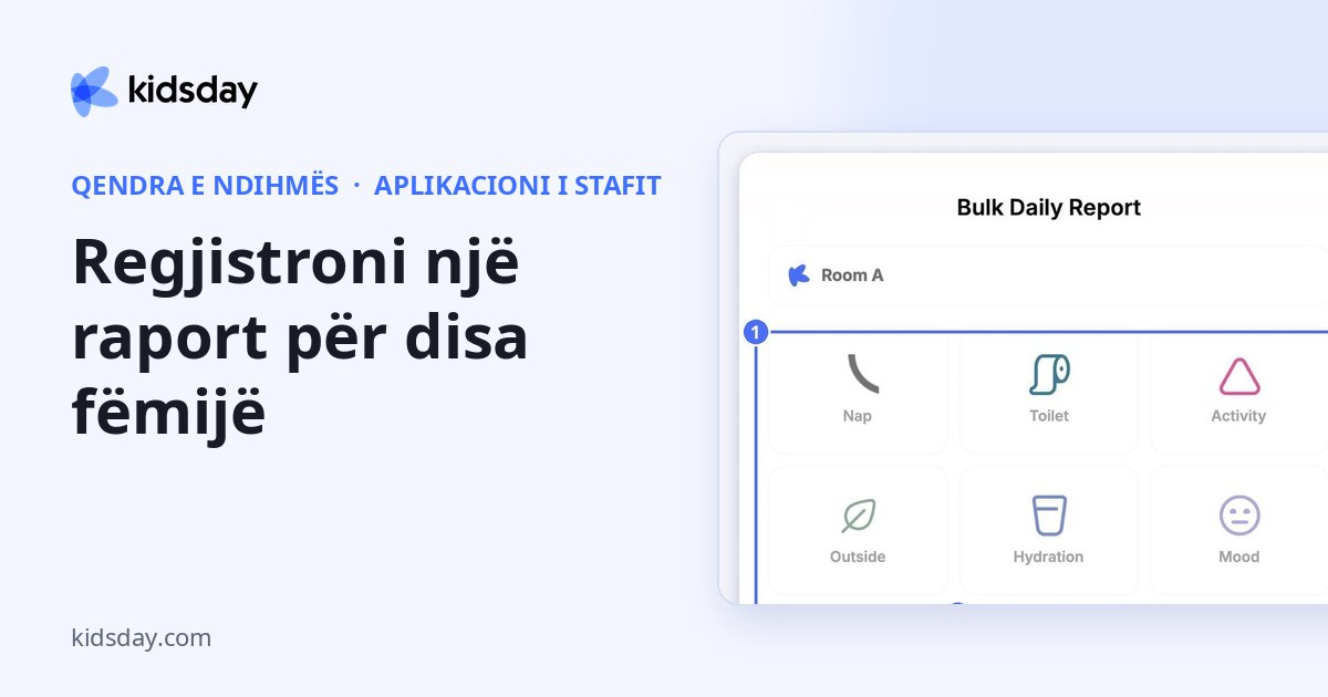 Regjistroni një raport për disa fëmijë