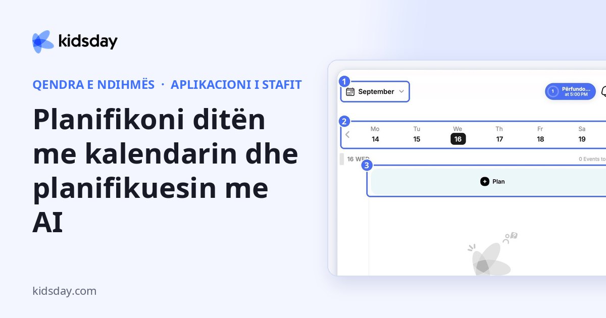 Planifikoni ditën me kalendarin dhe planifikuesin me AI