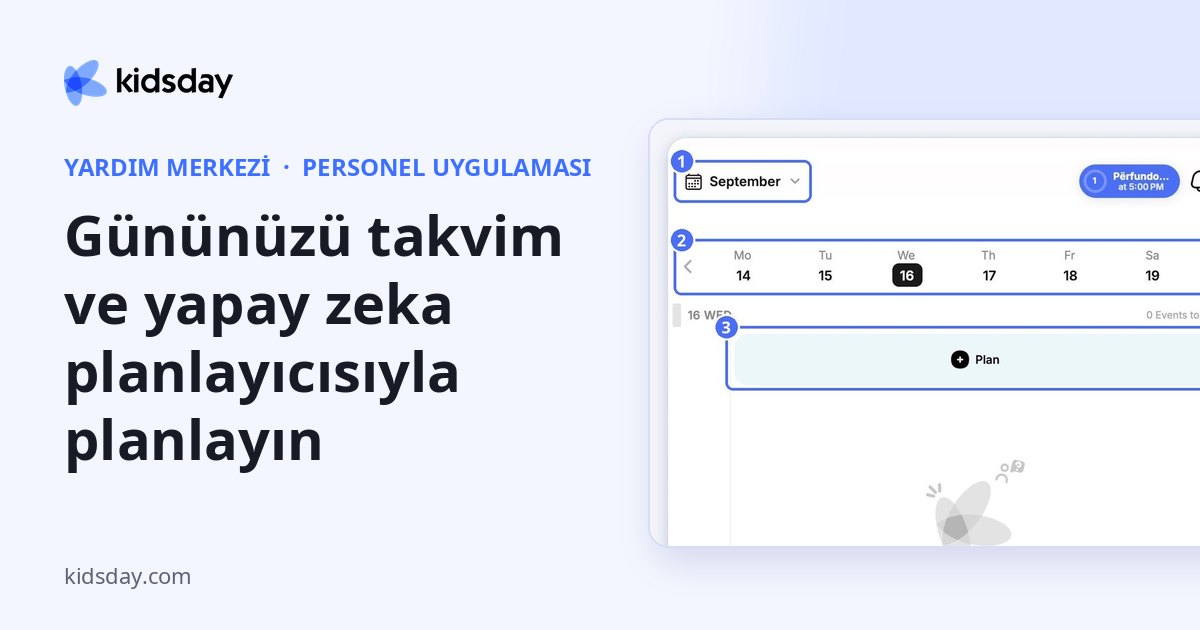 Gününüzü takvim ve yapay zeka planlayıcısıyla planlayın