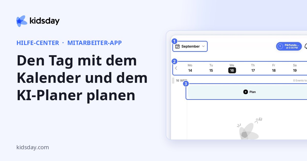 Den Tag mit dem Kalender und dem KI-Planer planen