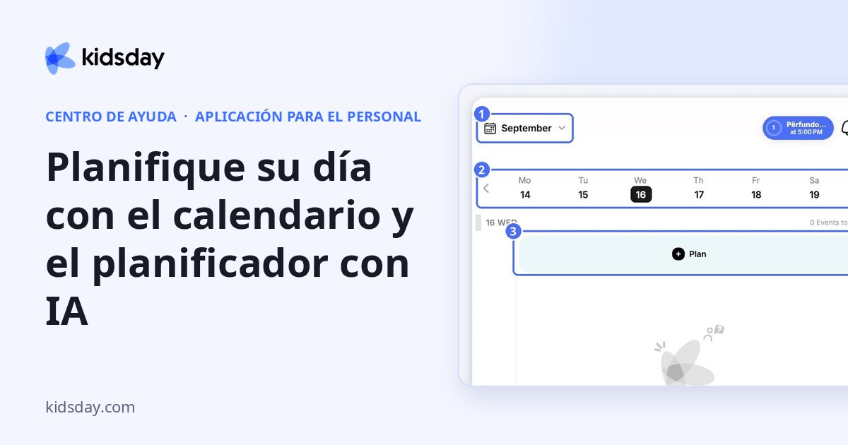 Planifique su día con el calendario y el planificador con IA