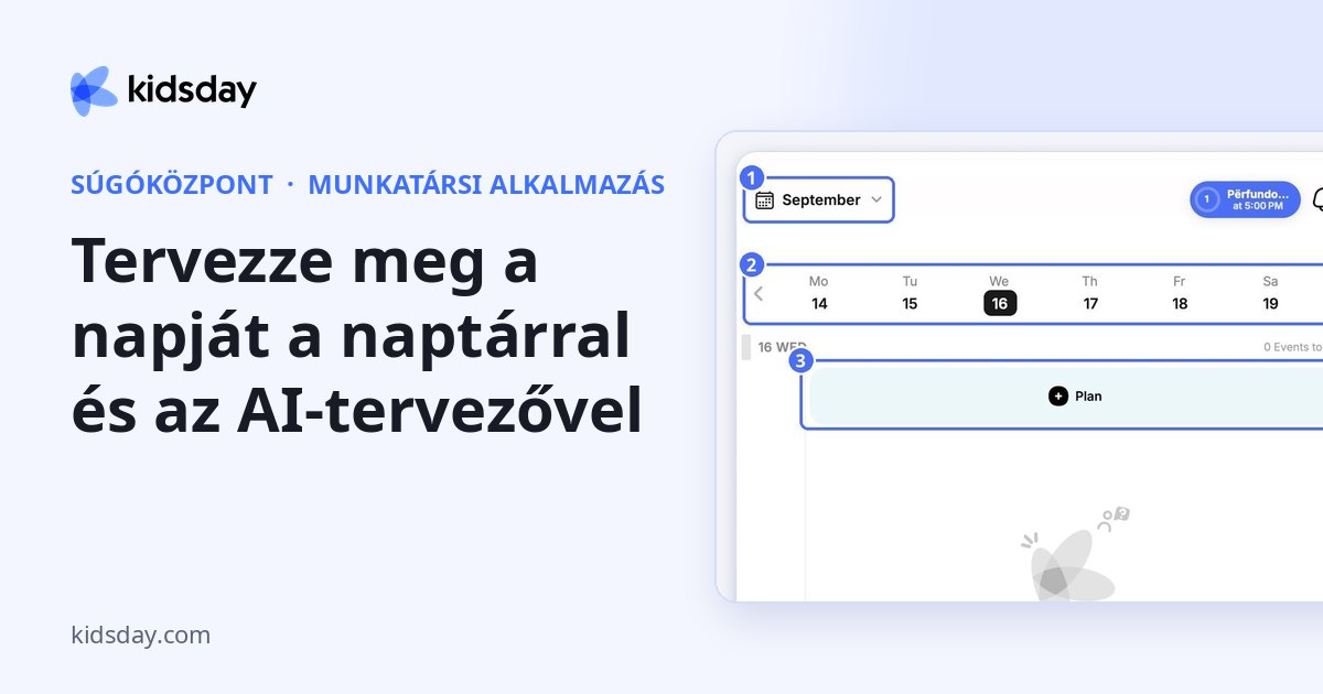 Tervezze meg a napját a naptárral és az AI-tervezővel