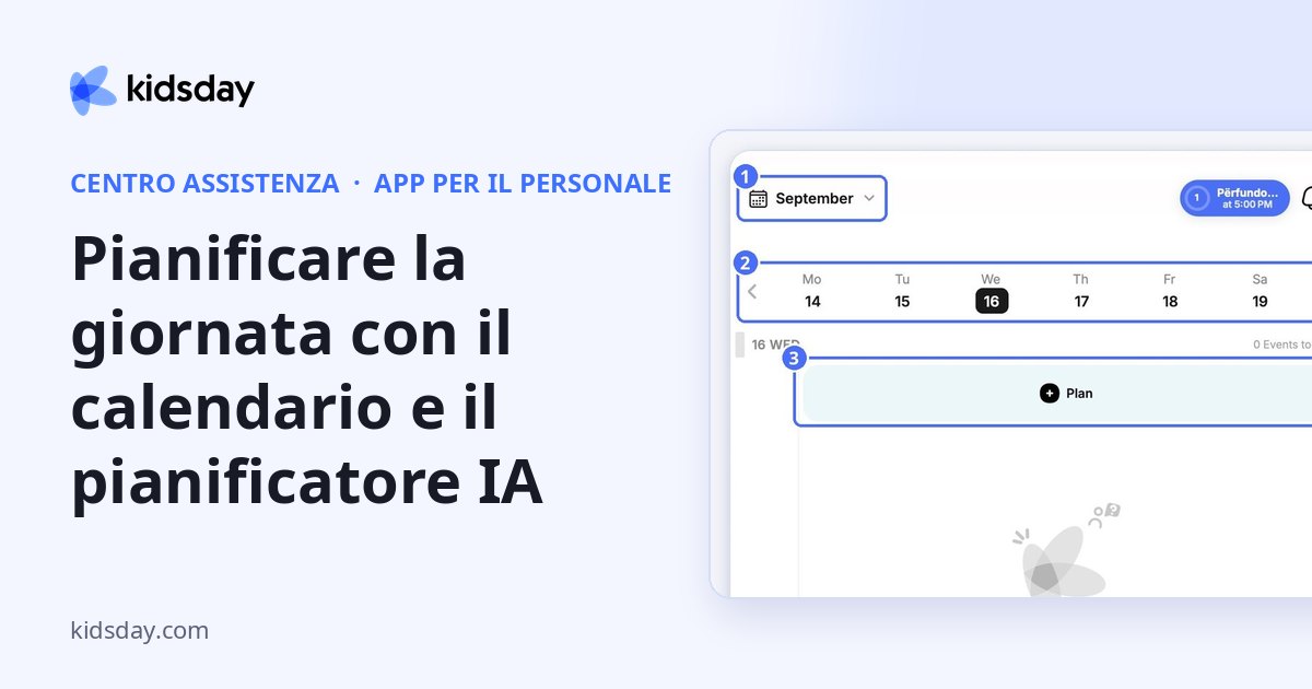 Pianificare la giornata con il calendario e il pianificatore IA