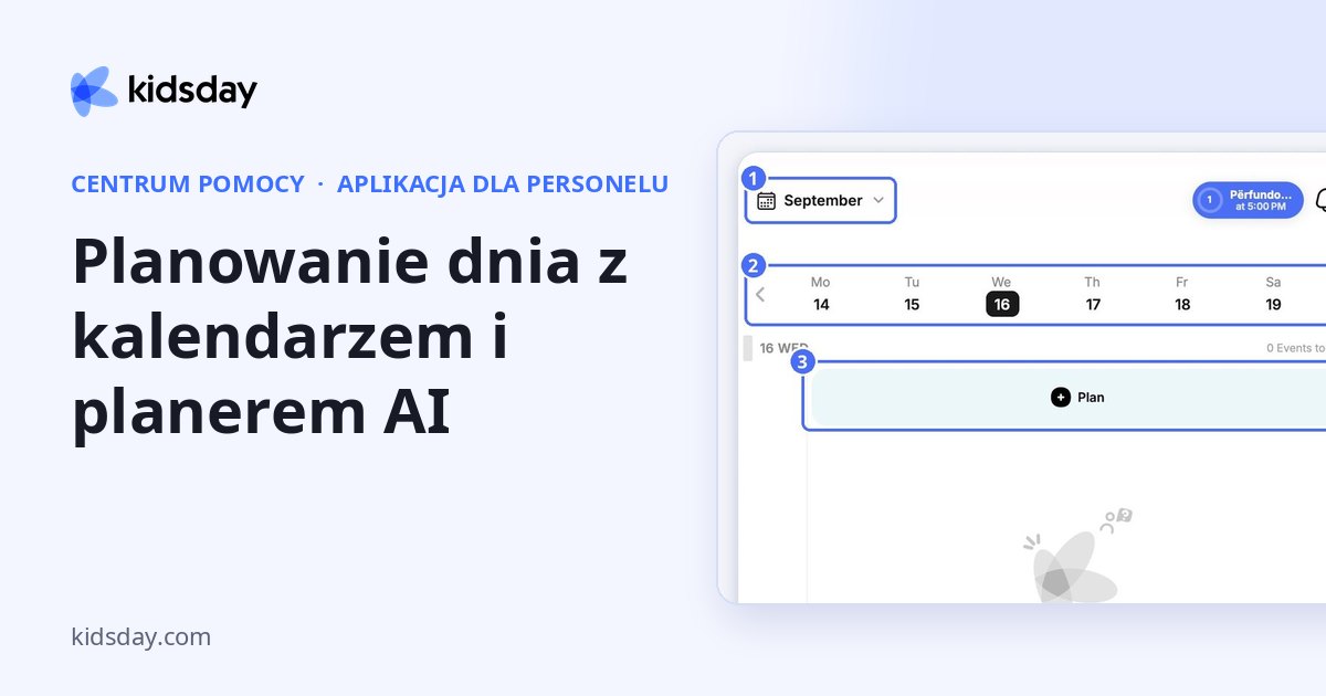 Planowanie dnia z kalendarzem i planerem AI