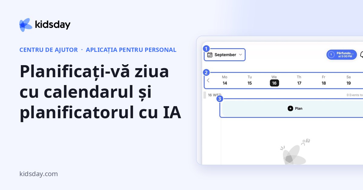 Planificați-vă ziua cu calendarul și planificatorul cu IA