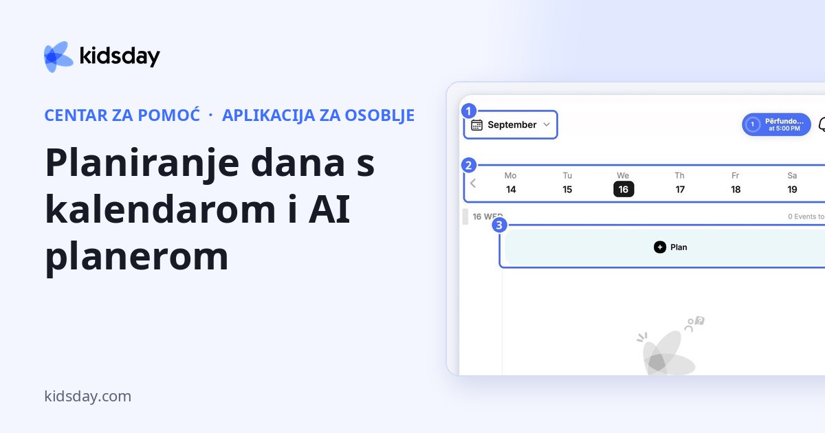 Planiranje dana s kalendarom i AI planerom