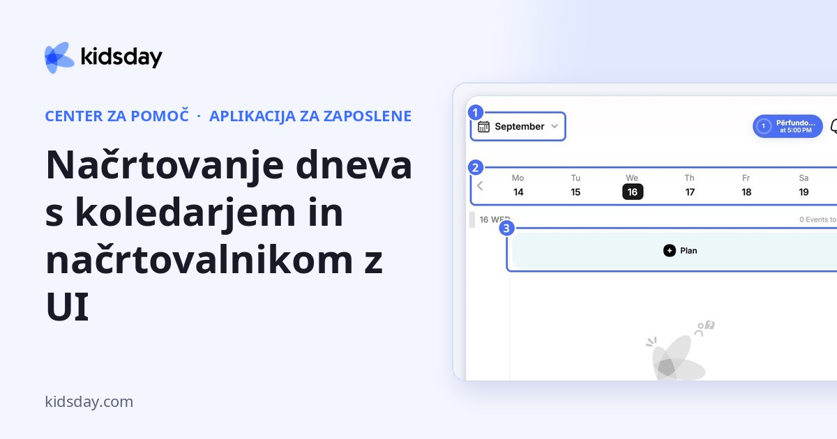 Načrtovanje dneva s koledarjem in načrtovalnikom z UI