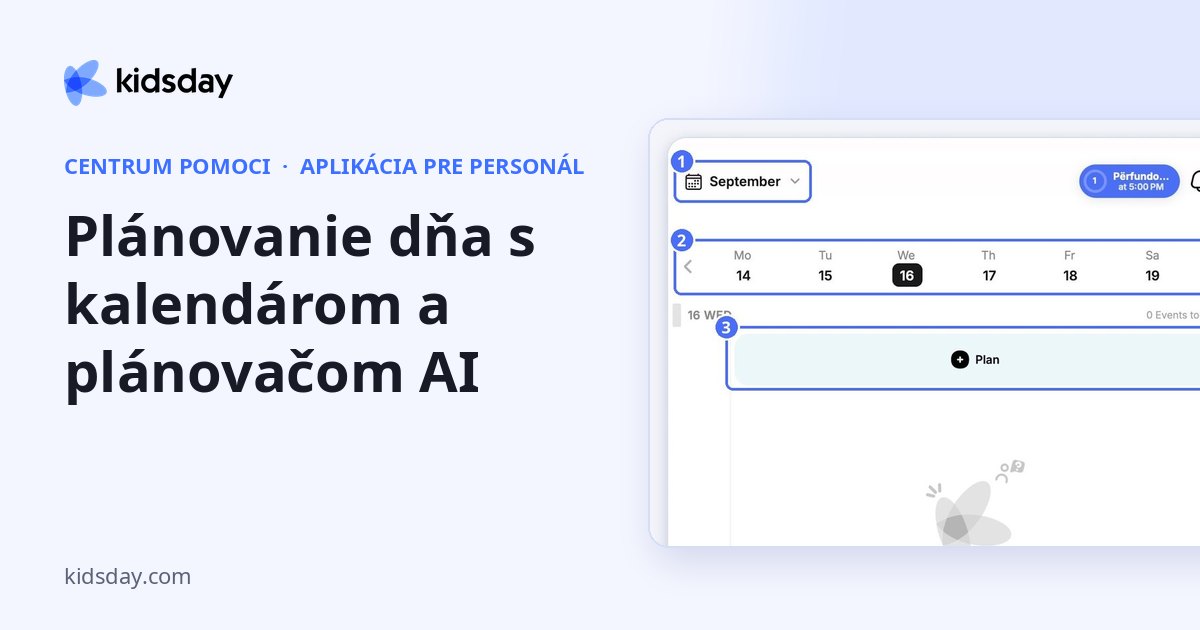 Plánovanie dňa s kalendárom a plánovačom AI