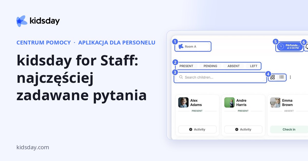 kidsday for Staff: najczęściej zadawane pytania