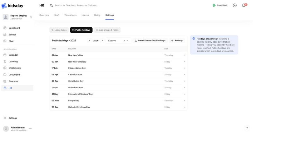 Install your country’s list, then adjust it by hand