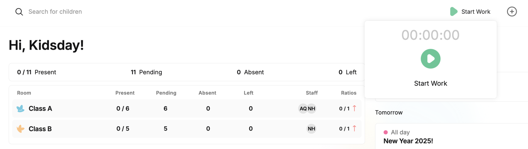 Ability to Record Attendance for Teachers and Administrators