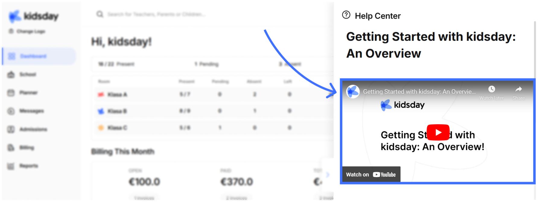 Instructional videos now available in the Help Center.