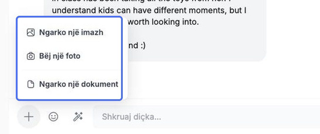 Shtoni një imazh, një foto ose një dokument