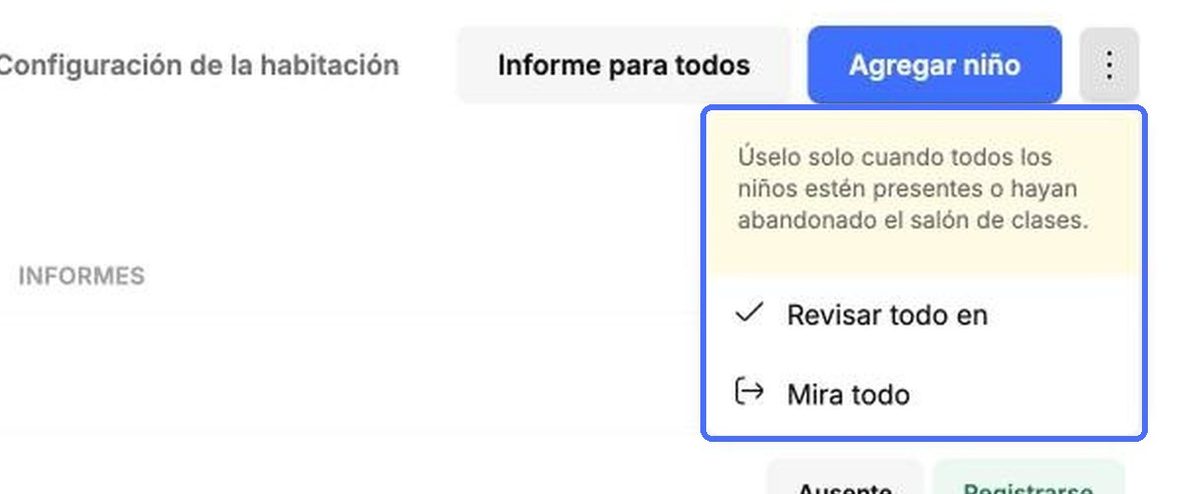 Registre la entrada o la salida de toda la sala con un solo clic