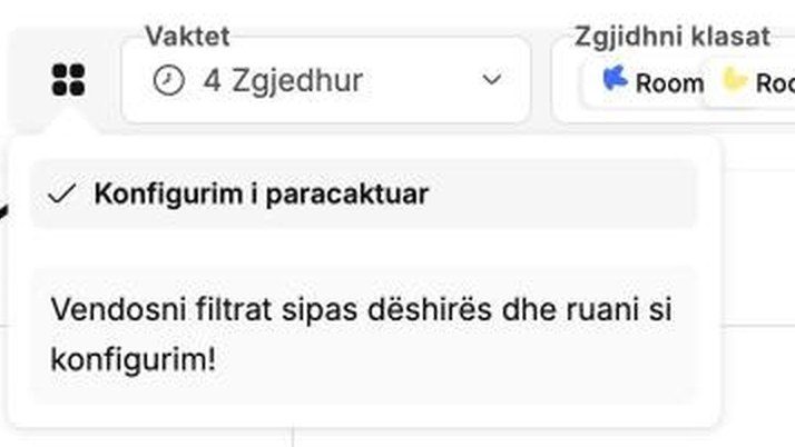 Konfigurimet e ruajtura