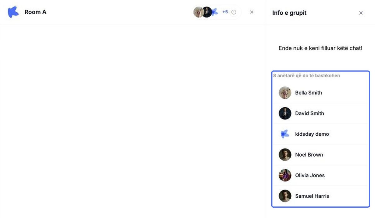 Të gjithë të lidhurit me klasën bashkohen në grupin e klasës