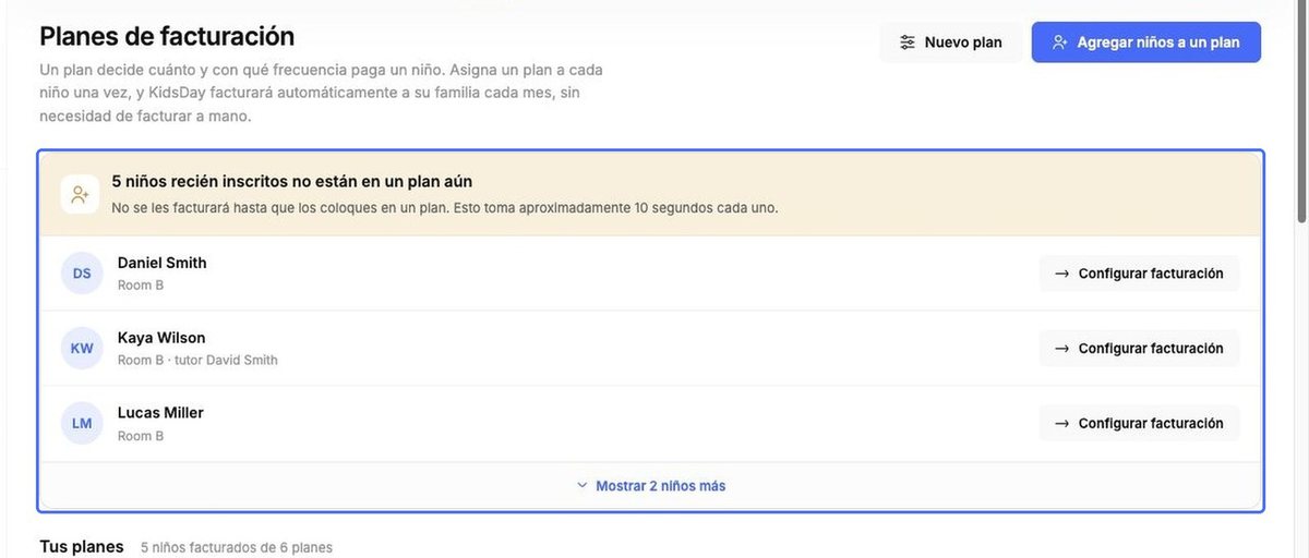 Niños sin plan